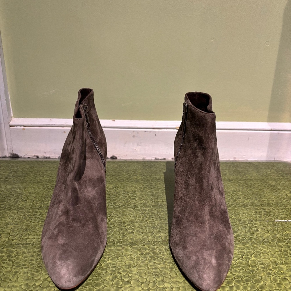 J Crew Taupe Suede Ankle Boots, size 9